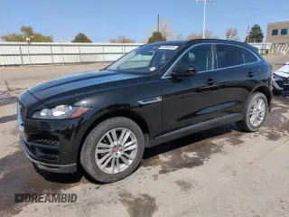 2019 Jaguar F-Pace 25t Prestige with VIN SADCK2FX8KA397627, listed as a Copart auction lot 52366445 with 101,727 mi miles and Salvage Title. Bid and sale history available at DreamBid. Image 1.