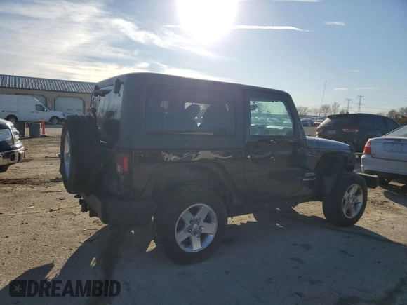 2013 Jeep Wrangler Sport with VIN 1C4AJWAG2DL699264, listed as a Copart auction lot 46889475 with 109,485 mi miles and Salvage Title. Bid and sale history available at carsss.com. Image 3.