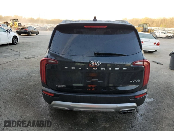 2020 Kia Telluride EX with VIN 5XYP34HC5LG016804, listed as a Copart auction lot 50555835 with 161,853 mi miles and Salvage Title. Bid and sale history available at DreamBid. Image 6.