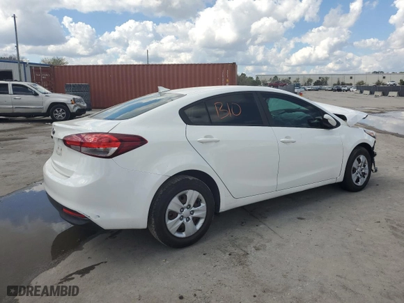 2017 Kia Forte LX with VIN 3KPFK4A71HE153495, listed as a Copart auction lot 46814145 with 0 mi miles and Salvage Title. Bid and sale history available at carsss.com. Image 3.