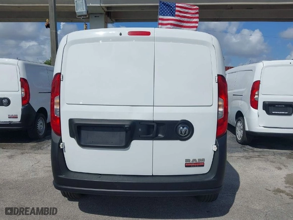 2019 Ram ProMaster City Cargo Van Tradesman with VIN ZFBHRFAB8K6M89858, listed as a IAAI auction lot 41930701 with 85,486 mi miles. Bid and sale history available at carsss.com. Image 16.