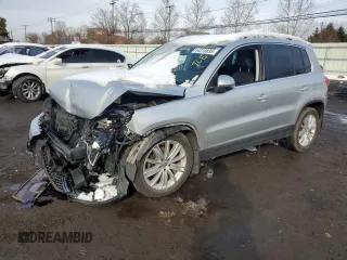 2016 Volkswagen Tiguan S with VIN WVGBV7AXXGW554423, listed as a Copart auction lot 44310835 with 123,118 mi miles and Salvage Title. Bid and sale history available at DreamBid. Image 1.
