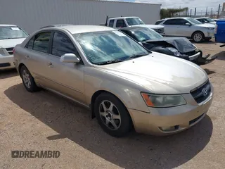2006 Hyundai Sonata GLS with VIN 5NPEU46F56H148606, listed as a IAAI auction lot 42142541 with 106,144 mi miles and . Bid and sale history available at DreamBid. Image 1.