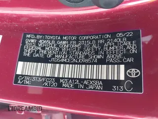 2022 Toyota Corolla SE with VIN JTDS4MCE2NJ098574, listed as a IAAI auction lot 41533041 with 130,379 mi miles and . Bid and sale history available at DreamBid. Image 9.