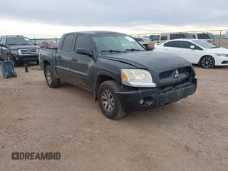 2008 Mitsubishi Raider LS with VIN 1Z7HC28K18S588457, listed as a IAAI auction lot 41597701 with 155,343 mi miles. Bid and sale history available at carsss.com. Image 1.