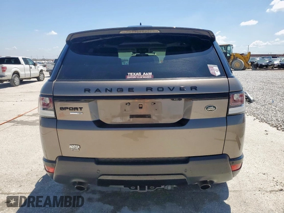 2016 Land Rover Range Rover Sport HSE with VIN SALWR2VFXGA545189, listed as a Copart auction lot 53912775 with 88,310 mi miles and Salvage Title. Bid and sale history available at DreamBid. Image 6.