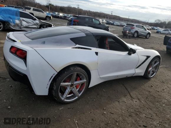 2014 Chevrolet Corvette 2LT with VIN 1G1YC2D74E5114020, listed as a Copart auction lot 49564655 with 21,619 mi miles and Clean Title. Bid and sale history available at carsss.com. Image 3.