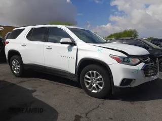 2020 Chevrolet Traverse LT Cloth with VIN 1GNERGKW7LJ139585, listed as a Copart auction lot 55529455 with 62,376 mi miles and Salvage title. Bid and sale history available at DreamBid. Image 4.