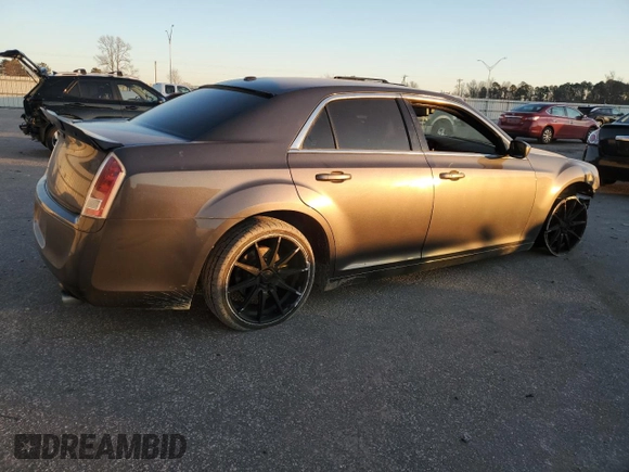 2013 Chrysler 300 with VIN 2C3CCABT7DH612039, listed as a Copart auction lot 87598845 with 129,713 mi miles and Salvage Title. Bid and sale history available at carsss.com. Image 3.