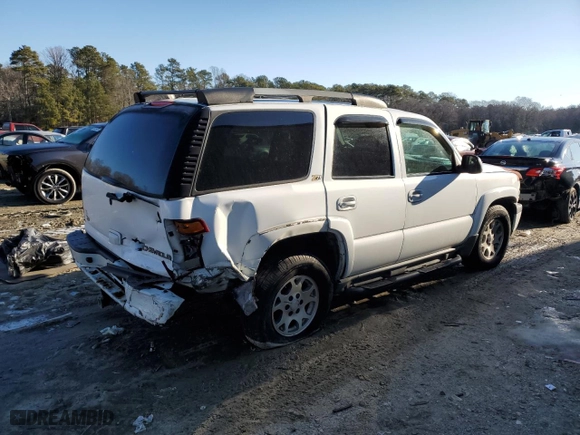 2002 Chevrolet Tahoe LT with VIN 1GNEK13ZX2R258757, listed as a Copart auction lot 43210485 with 184,295 mi miles and Salvage Title. Bid and sale history available at carsss.com. Image 3.