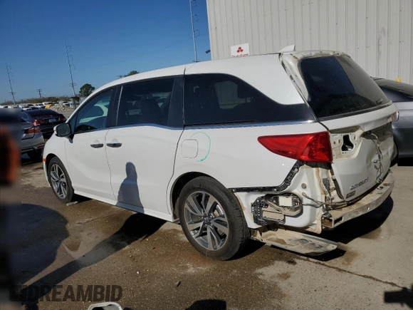 2023 Honda Odyssey Touring with VIN 5FNRL6H80PB024709, listed as a Copart auction lot 47594375 with Not Provided miles and Salvage Title. Bid and sale history available at DreamBid. Image 2.