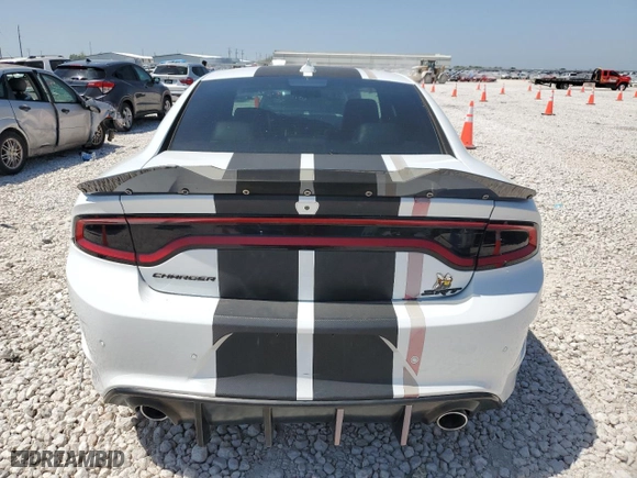 2019 Dodge Charger Scat Pack with VIN 2C3CDXGJ5KH589087, listed as a Copart auction lot 53080395 with 81,354 mi miles and Salvage Title. Bid and sale history available at carsss.com. Image 6.