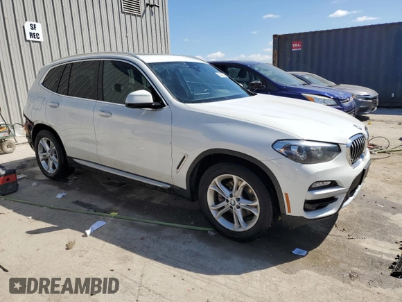 2019 BMW X3 xDrive30i with VIN 5UXTR9C55KLD90871, listed as a Copart auction lot 52802225 with 114,232 mi miles and Salvage Title. Bid and sale history available at DreamBid. Image 4.