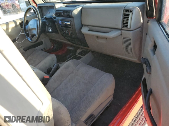 2003 Jeep Wrangler Sport with VIN 1J4FA49S43P332645, listed as a Copart auction lot 77424814 with 165,909 mi miles and Non Repairable. Bid and sale history available at carsss.com. Image 8.