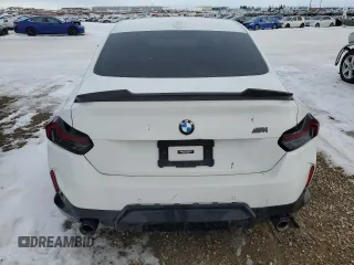 2023 BMW 2 Series 230i xDrive with VIN 3MW33CM01P8D33546, listed as a Copart auction lot 87508845 with 22,704 mi miles and Salvage Title. Bid and sale history available at carsss.com. Image 6.