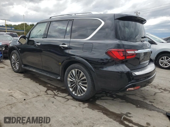2019 Infiniti QX80 LUXE with VIN JN8AZ2ND6K9850428, listed as a Copart auction lot 71494304 with 60,426 mi miles and Salvage Title. Bid and sale history available at carsss.com. Image 2.