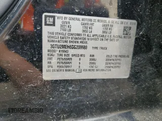 2016 GMC Sierra 1500 with VIN 3GTU2MEH6GG200680, listed as a Copart auction lot 82417134 with 121,912 mi miles and Salvage Title. Bid and sale history available at DreamBid. Image 12.