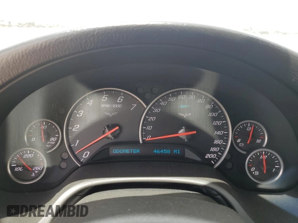 2005 Chevrolet Corvette with VIN 1G1YY34U055125061, listed as a Copart auction lot 55950055 with 46,458 mi miles and Salvage title. Bid and sale history available at DreamBid. Image 9.