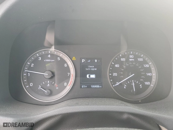 2017 Hyundai Tucson Sport with VIN KM8J3CA26HU406958, listed as a Copart auction lot 50795255 with 106,406 mi miles and Salvage Title. Bid and sale history available at carsss.com. Image 9.