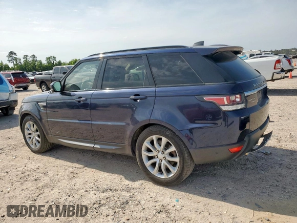 2017 Land Rover Range Rover Sport HSE with VIN SALWR2FK9HA694593, listed as a Copart auction lot 57265715 with 113,008 mi miles and Clean title. Bid and sale history available at DreamBid. Image 2.