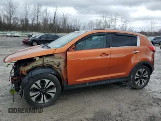 2011 Kia Sportage SX with VIN KNDPC3A61B7163566, listed as a Copart auction lot 50726195 with 77,318 mi miles and Salvage title. Bid and sale history available at DreamBid. Image 1.