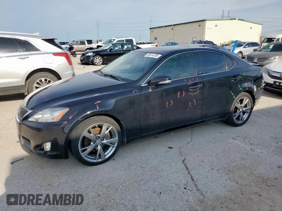 2010 Lexus IS 250 z VIN JTHBF5C28A2097597, wystawiony jako Copart lot #55614765 z przebiegiem 119 166 mil mil oraz Szkoda całkowita • Salvage title. Historia ofert i sprzedaży dostępna na DreamBid. Obrazek 1.