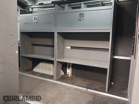 2016 Ford Transit Cargo with VIN 1FTYE1CM0GKA13242, listed as a IAAI auction lot 41655642 with 107,589 mi miles and . Bid and sale history available at carsss.com. Image 8.