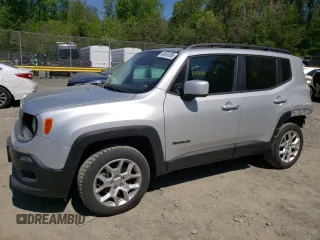 2017 Jeep Renegade Latitude z VIN ZACCJBBB3HPF86686, wystawiony jako Copart lot #54656705 z przebiegiem 87 482 mil mil oraz Szkody całkowita. Historia ofert i sprzedaży dostępna na DreamBid. Obrazek 1.