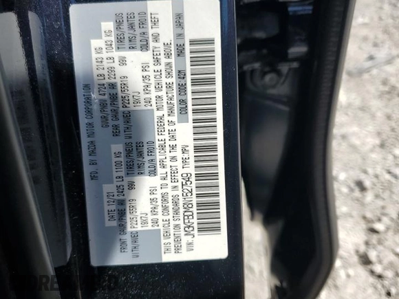 2022 Mazda CX-5 2.5 S Premium Package with VIN JM3KFBDM8N1527549, listed as a Copart auction lot 50226835 with 36,042 mi miles and Salvage Title. Bid and sale history available at carsss.com. Image 15.