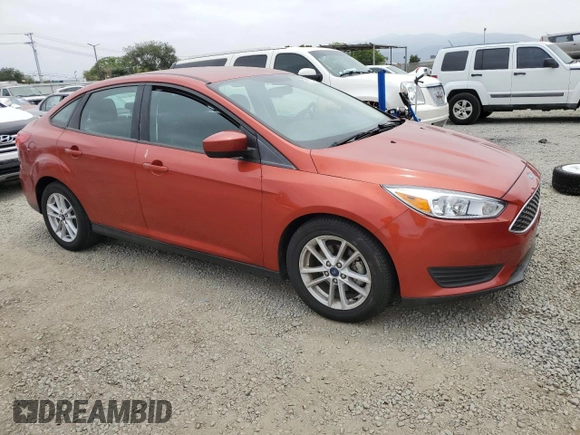 2018 Ford Focus SE with VIN 1FADP3F24JL287615, listed as a Copart auction lot 58670475 with 93,062 mi miles and Clean title. Bid and sale history available at DreamBid. Image 4.