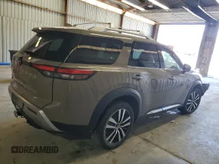 2023 Nissan Pathfinder Platinum with VIN 5N1DR3DK7PC224746, listed as a Copart auction lot 49242495 with 31,442 mi miles and Salvage title. Bid and sale history available at DreamBid. Image 3.