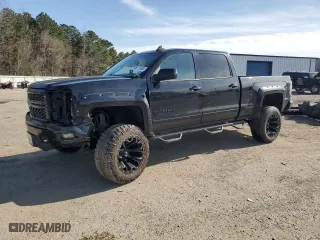 2015 Chevrolet Silverado 1500 LT with VIN 3GCUKREC3FG154371, listed as a Copart auction lot 48111035 with 143,405 mi miles and Salvage Title. Bid and sale history available at carsss.com. Image 1.