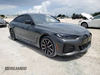 2023 BMW i4 eDrive40 with VIN WBY73AW00PFN90032, listed as a Copart auction lot 59993324 with 15,913 mi miles and Non Repairable. Bid and sale history available at carsss.com. Image 4.