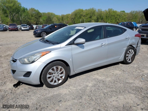 2012 Hyundai Elantra GLS with VIN KMHDH4AE4CU228538, listed as a Copart auction lot 51921135 with 163,945 mi miles and Clean Title. Bid and sale history available at carsss.com. Image 1.