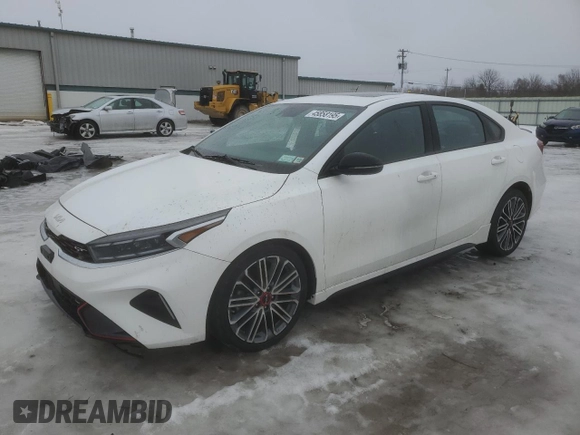 2022 Kia Forte GT with VIN 3KPF44ACXNE474261, listed as a Copart auction lot 45858195 with 0 mi miles and Salvage Title. Bid and sale history available at carsss.com. Image 1.