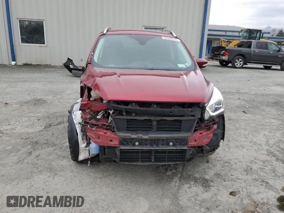 2017 Ford Escape Titanium with VIN 1FMCU0J93HUE83465, listed as a Copart auction lot 53340915 with 44,973 mi miles and Salvage Title. Bid and sale history available at DreamBid. Image 5.