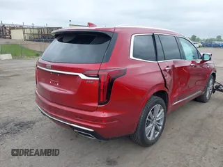 2024 Cadillac XT6 AWD Premium Luxury with VIN 1GYKPDRSXRZ724989, listed as a IAAI auction lot 42378559 with 22,520 mi miles and . Bid and sale history available at DreamBid. Image 4.