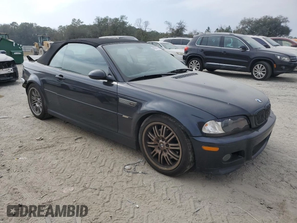 2003 BMW 3 Series M3 with VIN WBSBR93463PK04128, listed as a Copart auction lot 44307215 with 145,463 mi miles and Salvage Title. Bid and sale history available at carsss.com. Image 4.