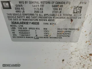 2014 Chevrolet Equinox LS with VIN 2GNALAEK0E1146638, listed as a Copart auction lot 50357615 with 212,552 mi miles and Salvage Title. Bid and sale history available at carsss.com. Image 12.