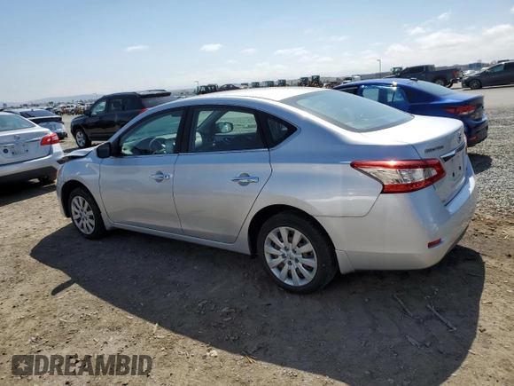 2014 Nissan Sentra SV with VIN 3N1AB7AP7EL672931, listed as a Copart auction lot 53701805 with 100,509 mi miles and Salvage Title. Bid and sale history available at DreamBid. Image 2.