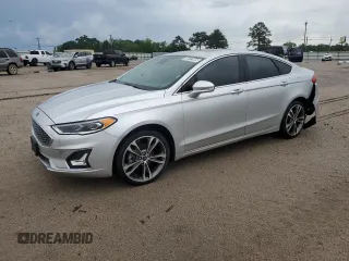 2019 Ford Fusion Titanium with VIN 3FA6P0D99KR205128, listed as a Copart auction lot 58513085 with 102,579 mi miles and Clean title. Bid and sale history available at DreamBid. Image 1.