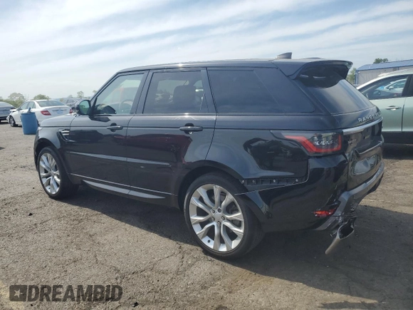 2019 Land Rover Range Rover Sport HSE with VIN SALWR2RV9KA829312, listed as a Copart auction lot 56525735 with 99,498 mi miles and Salvage title. Bid and sale history available at DreamBid. Image 2.