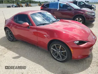 2017 Mazda MX-5 Miata RF Grand Touring with VIN JM1NDAM71H0106167, listed as a Copart auction lot 74099534 with 0 mi miles and Non Repairable. Bid and sale history available at carsss.com. Image 4.