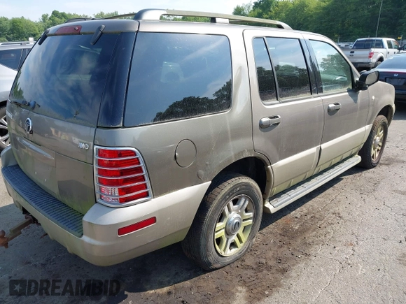 2004 Mercury Mountaineer Convenience with VIN 4M2ZU86K04UJ10378, listed as a IAAI auction lot 42707502 with 184,466 mi miles and . Bid and sale history available at DreamBid. Image 4.