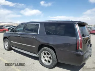 2015 Cadillac Escalade ESV Luxury z VIN 1GYS4SKJ7FR595474, wystawiony jako Copart lot #53908535 z przebiegiem 62 337 mil mil oraz Szkoda całkowita • Salvage title. Historia ofert i sprzedaży dostępna na DreamBid. Obrazek 2.