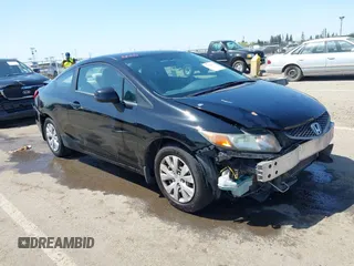 2012 Honda Civic Cpe LX with VIN 2HGFG3B50CH519325, listed as a IAAI auction lot 42084774 with 168,807 mi miles. Bid and sale history available at carsss.com. Image 1.