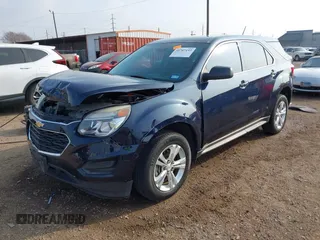 2016 Chevrolet Equinox LS with VIN 2GNALBEKXG1143996, listed as a IAAI auction lot 41707193 with 113,287 mi miles and . Bid and sale history available at carsss.com. Image 2.