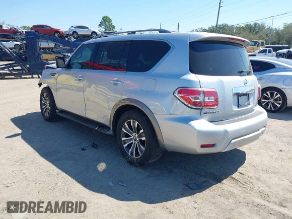 2018 Nissan Armada SV with VIN JN8AY2ND7J9058404, listed as a IAAI auction lot 41691913 with 118,704 mi miles. Bid and sale history available at carsss.com. Image 3.