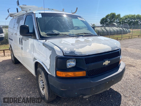 2010 Chevrolet Express Cargo with VIN 1GCZGFBA8A1153393, listed as a IAAI auction lot 42677832 with 159,087 mi miles and . Bid and sale history available at DreamBid. Image 14.