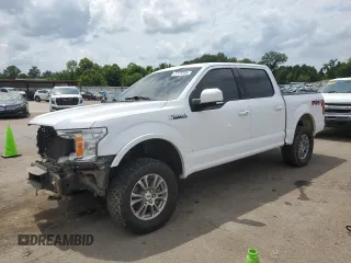 2019 Ford F-150 XL with VIN 1FTEW1E40KKD88912, listed as a Copart auction lot 57279105 with 154,184 mi miles and Salvage title. Bid and sale history available at DreamBid. Image 1.
